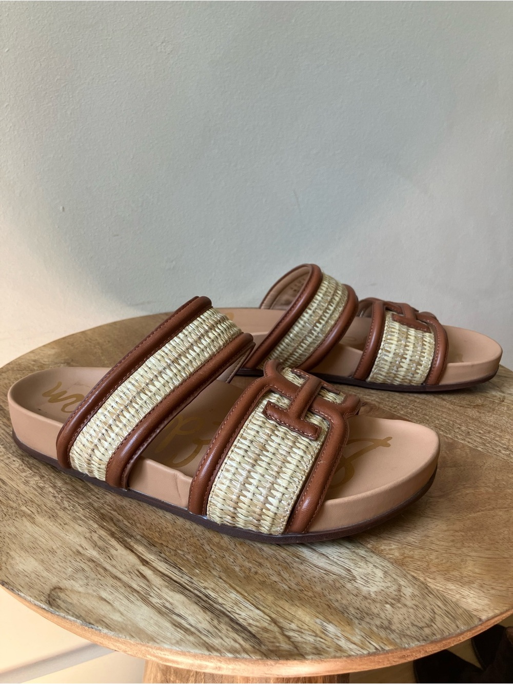 Sam Edelman | Rowan Double Strap Basketweave Slide Sandals